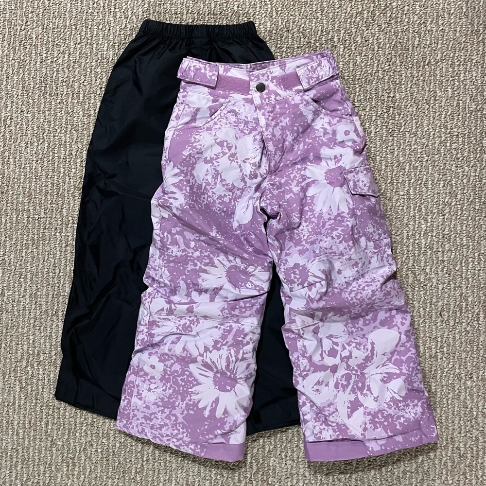 Columbia Kids Snow pants and Rain pants bundle!